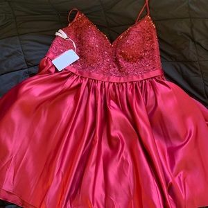 JJ’s House Burgundy Dress